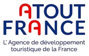 Logo Atout France, agence de développement touristique de la France, auprès de laquelle La Conciergerie de La Réunion est immatriculée comme opérateur de voyages