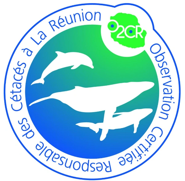 Logo O2CR, Observation Certifiée Responsable des Cétacés à La Réunion